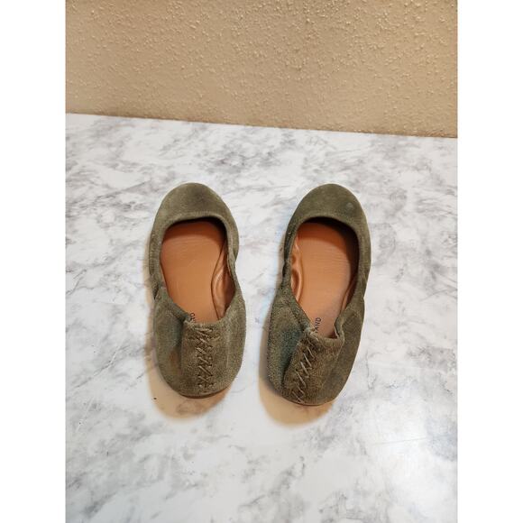 Lucky Brand Women's‎ Olive Green Erin Round Toe Ballet Flats Size 7.5 - Picture 3 of 7